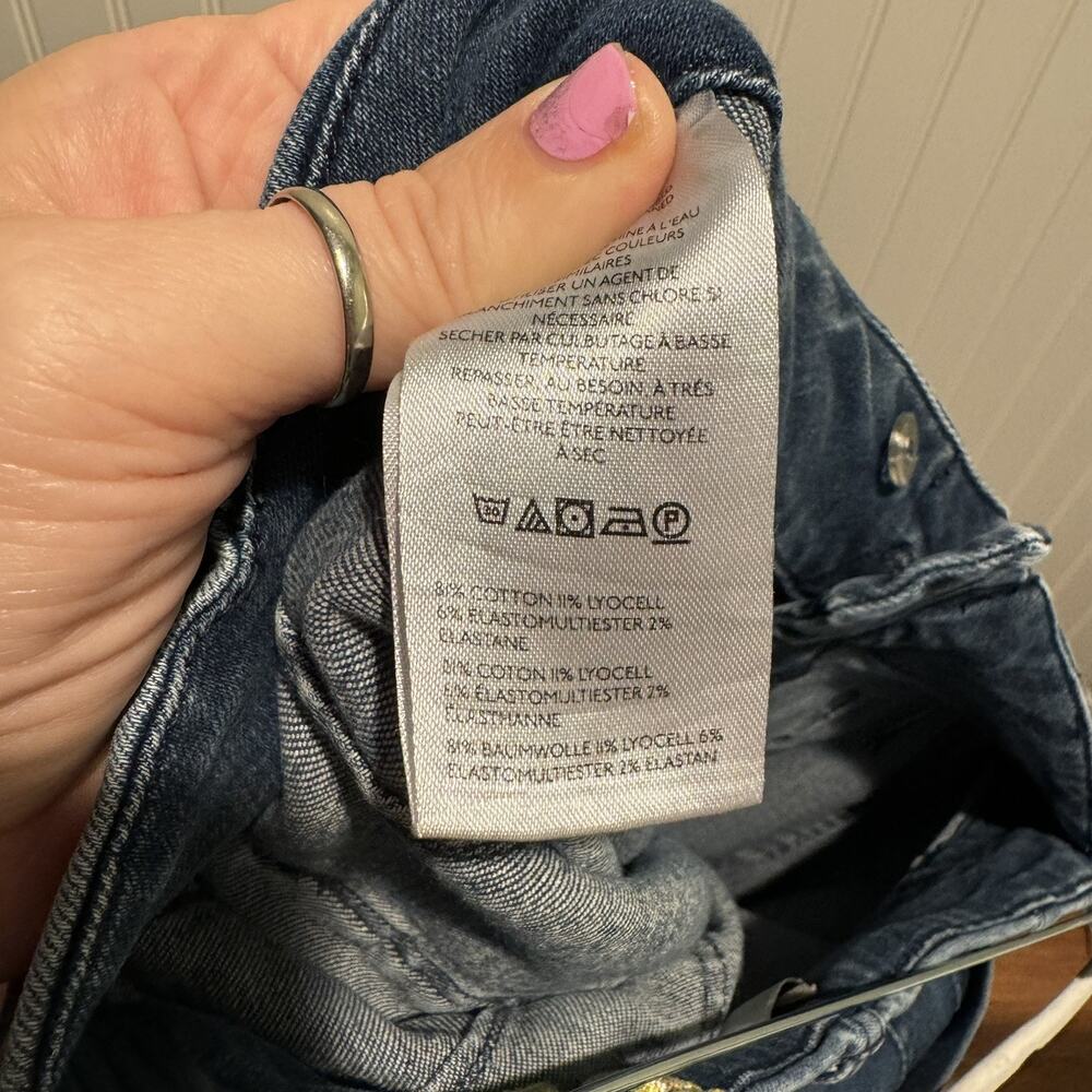 Anthropologie Maeve Collette Wide Leg Crop Leg Jeans Plus Size 18W - Picture 6 of 6